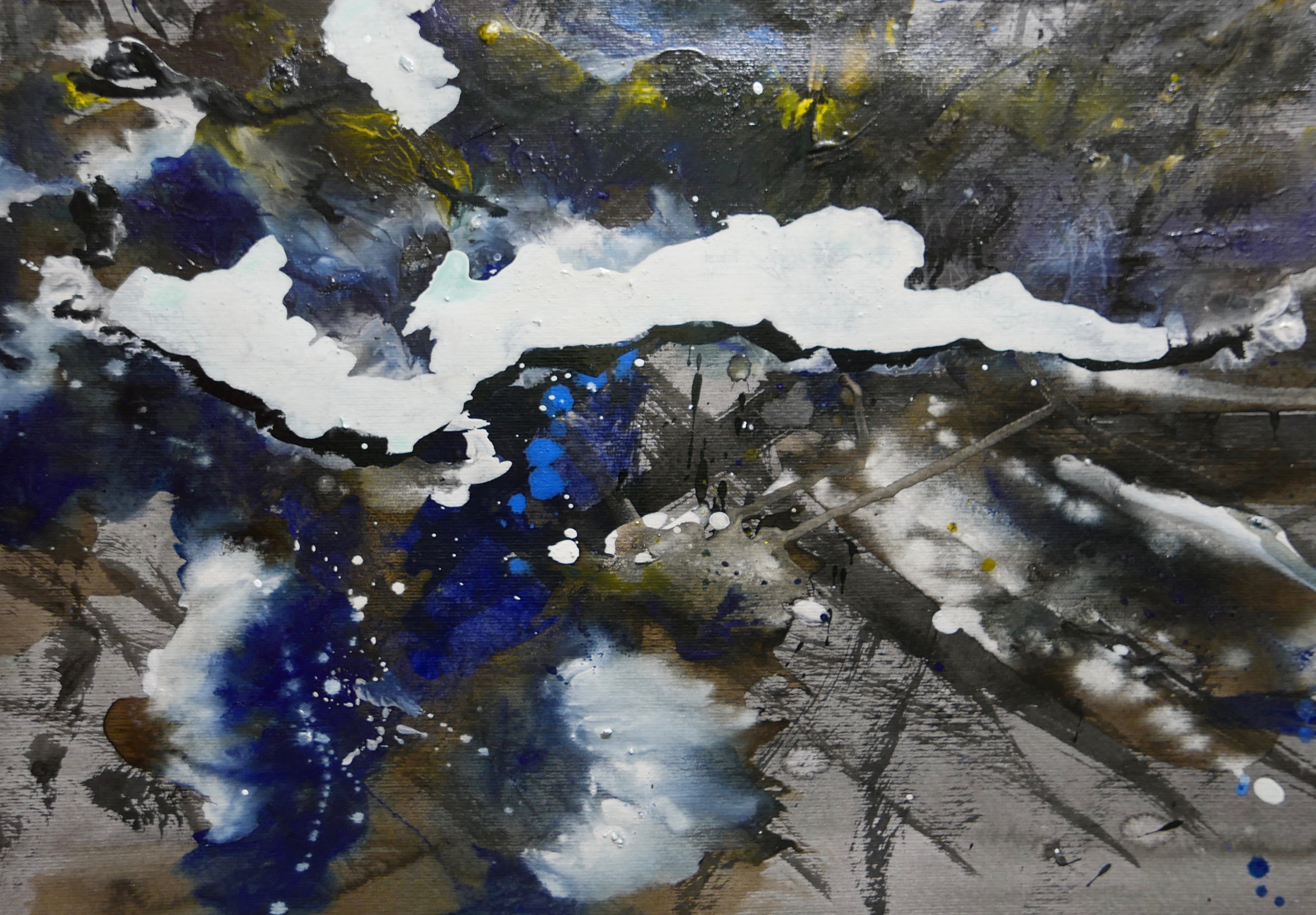 black mountain - abstract landscape