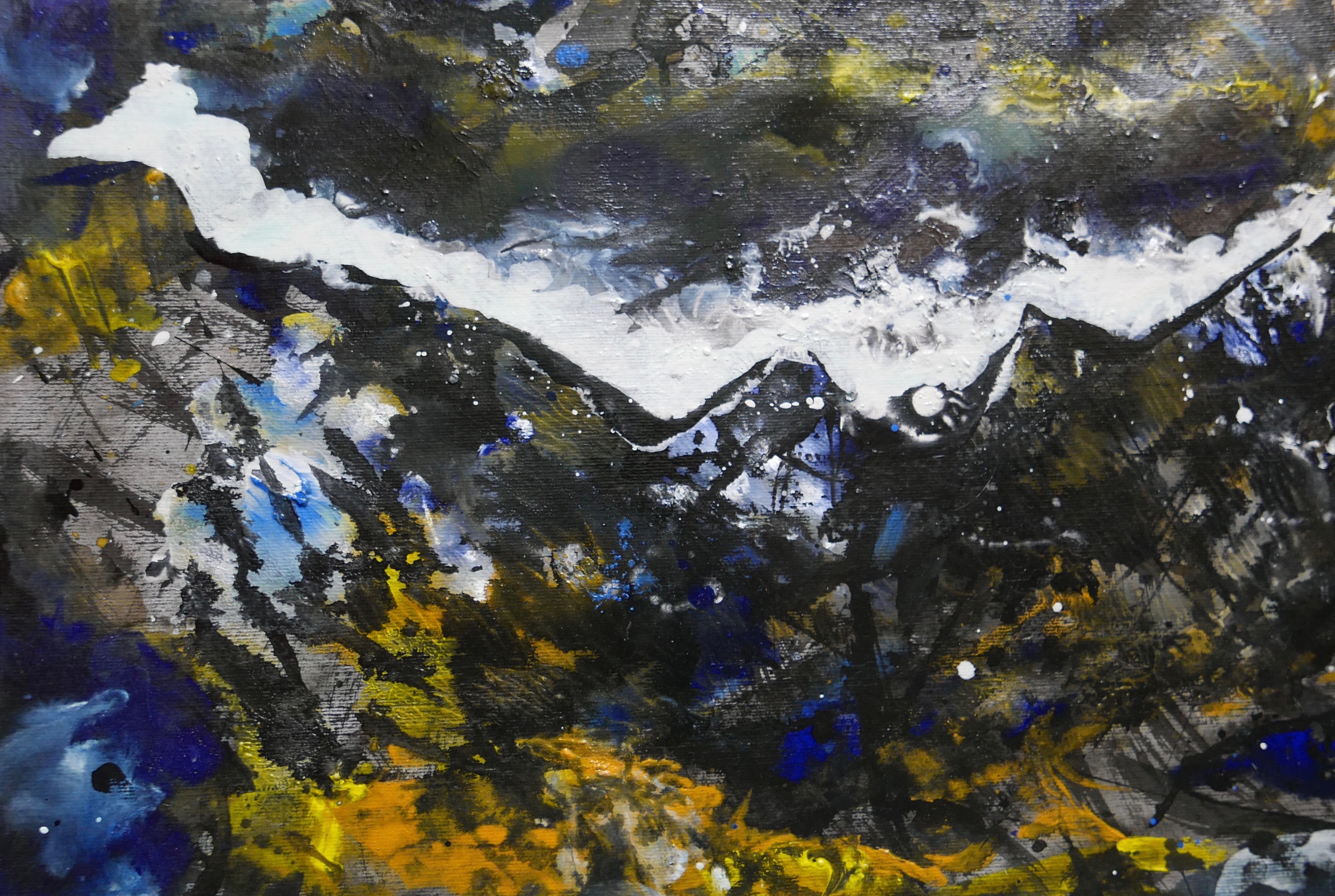 black mountain - abstract landscape