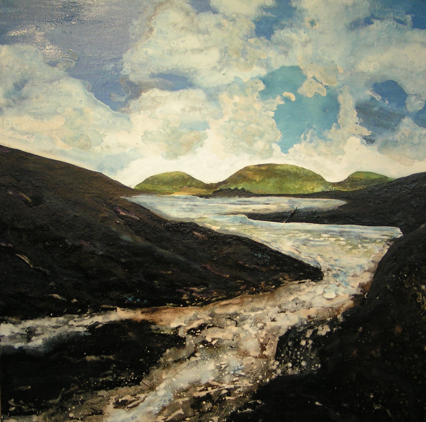 2002 7e kruiswoord 90x90 cm